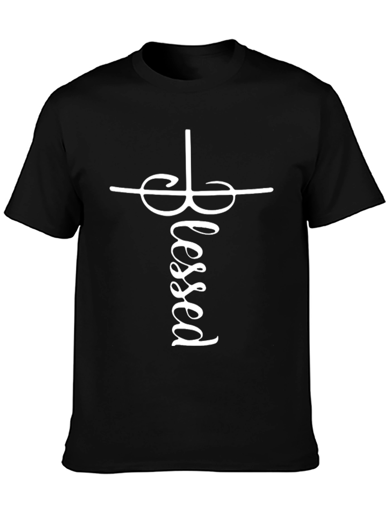 Blessed Cross Graphic Tee - Stylish Christian Apparel
