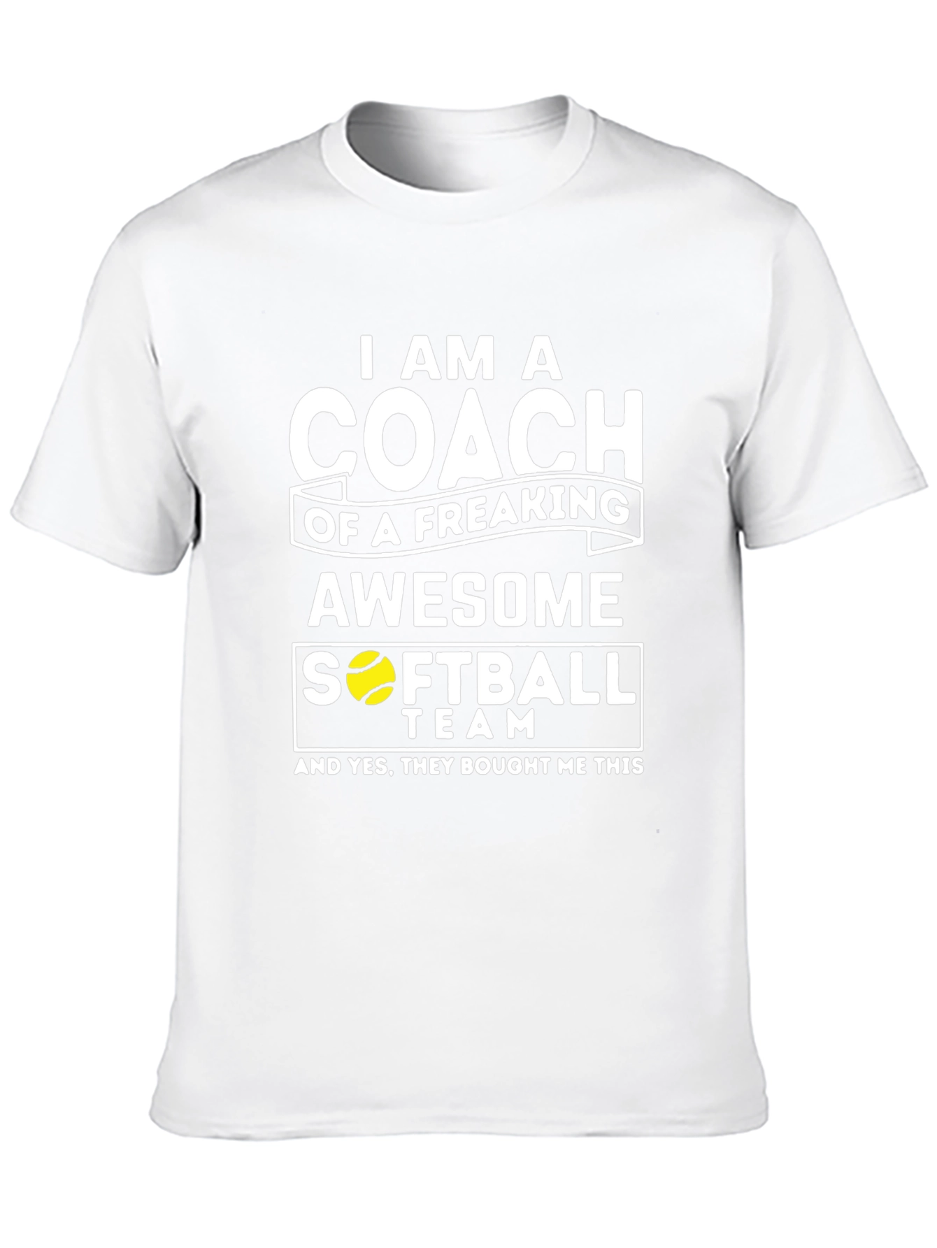 Awesome Softball Coach T-Shirt - Novelty Gift