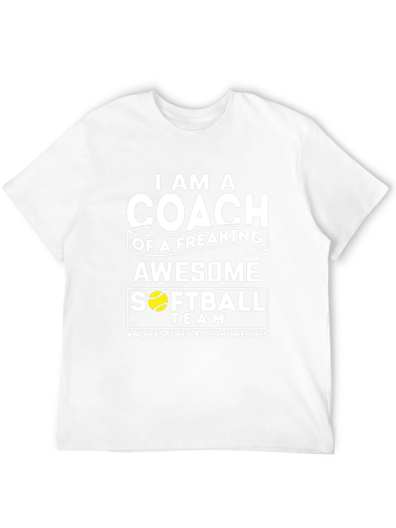 Awesome Softball Coach T-Shirt - Novelty Gift