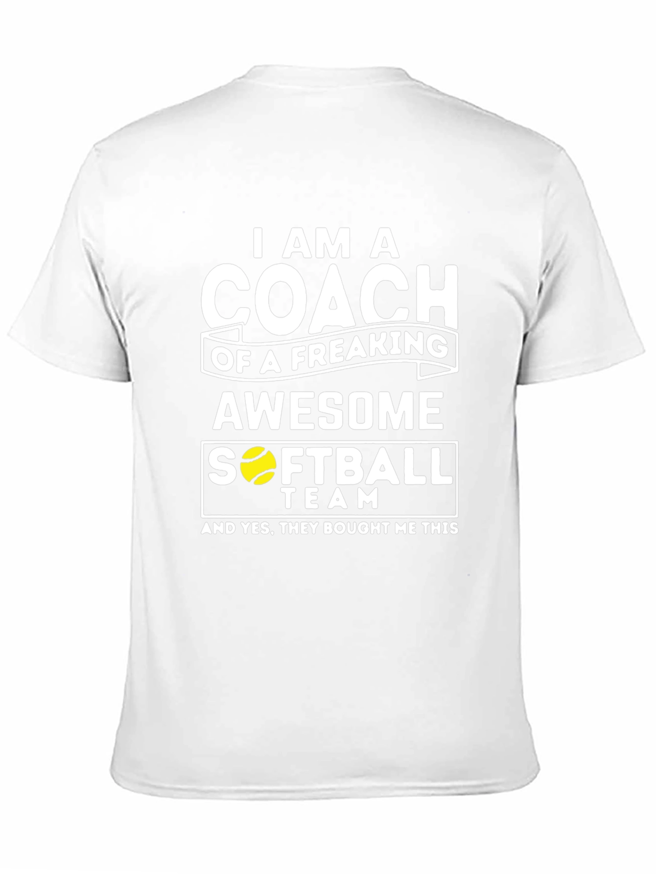 Awesome Softball Coach T-Shirt - Novelty Gift