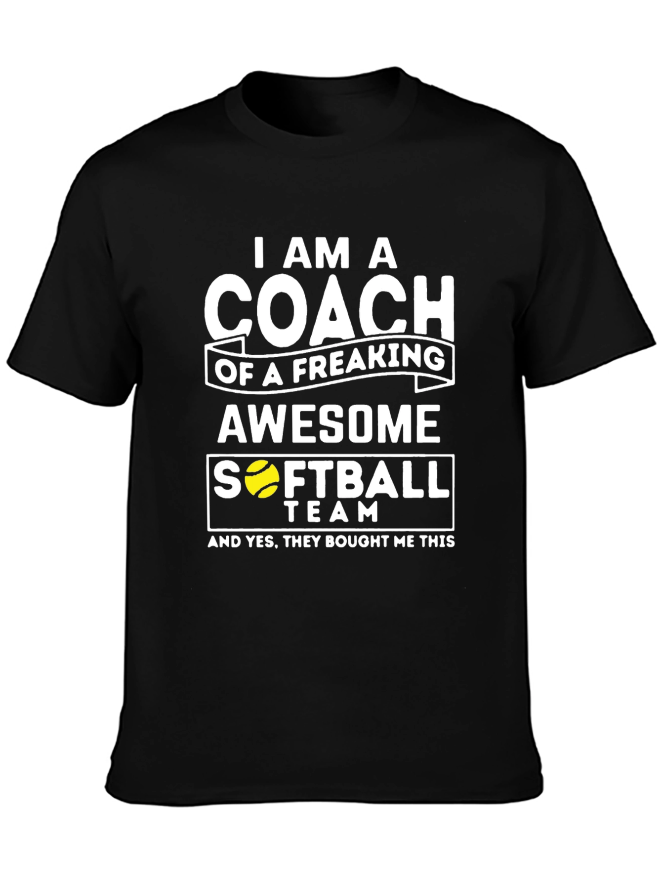 Awesome Softball Coach T-Shirt - Novelty Gift