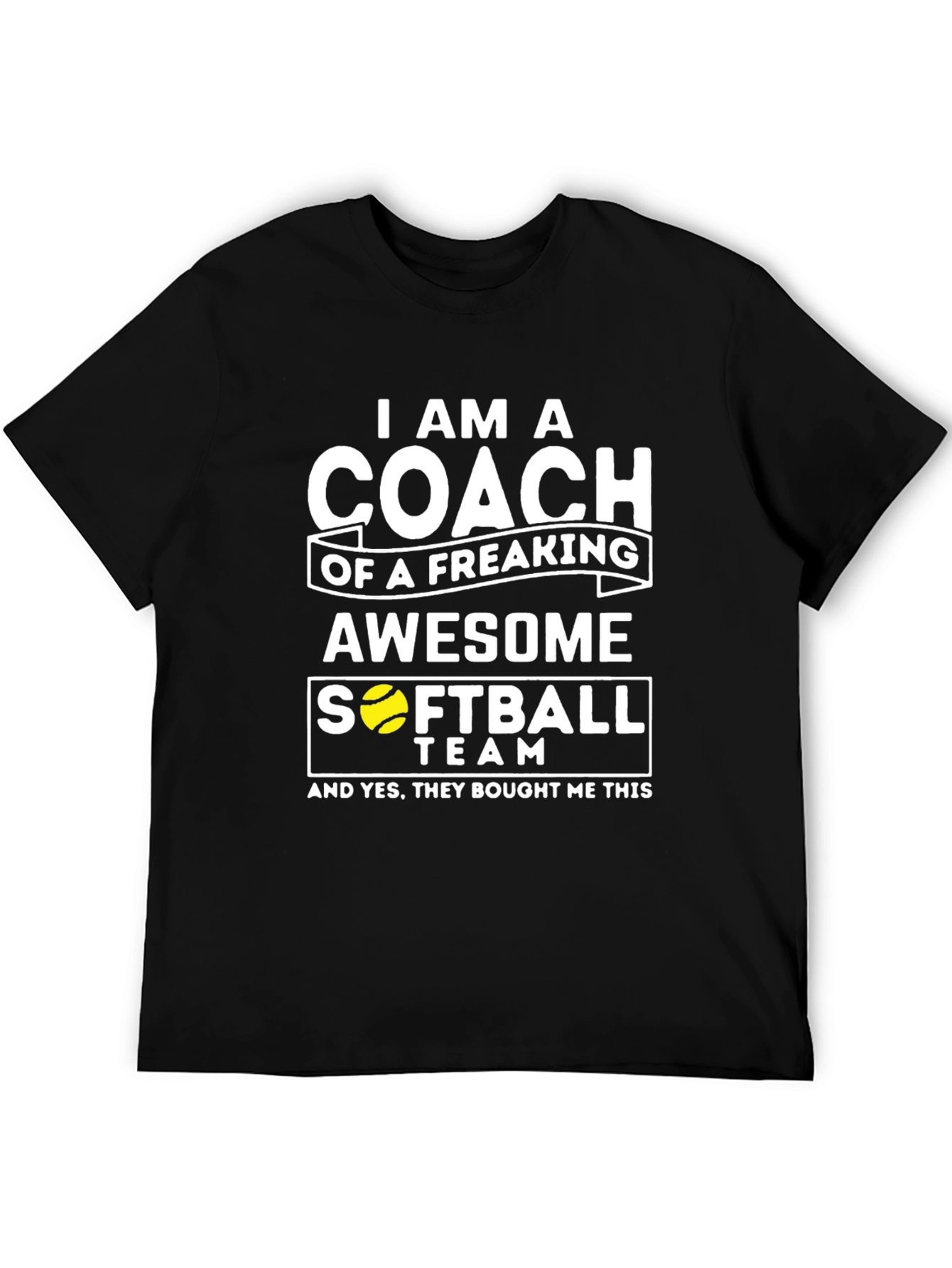 Awesome Softball Coach T-Shirt - Novelty Gift