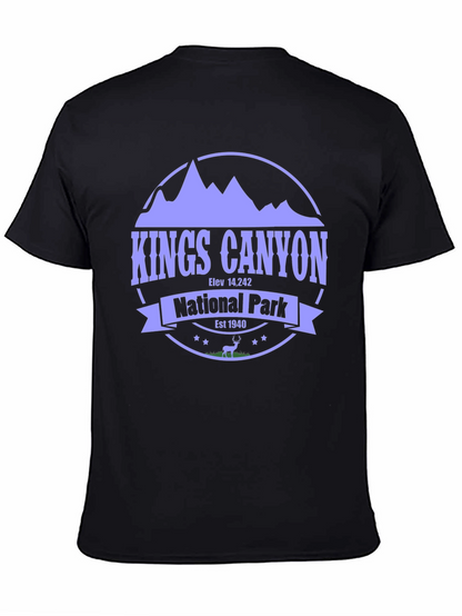 Kings Canyon National Park Black T-Shirt