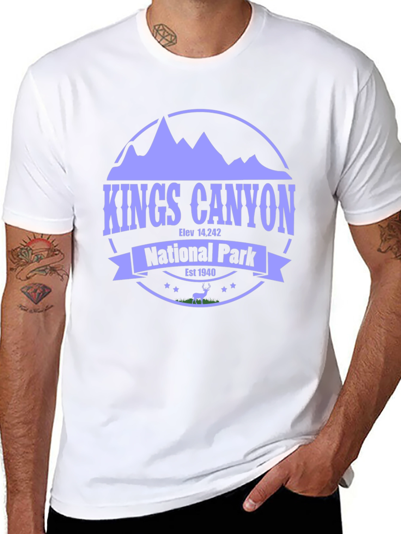Kings Canyon National Park Black T-Shirt