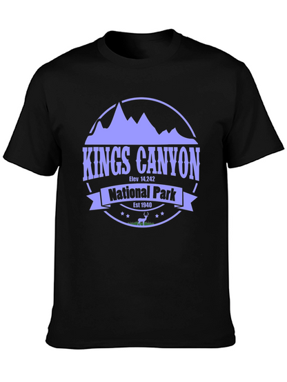 Kings Canyon National Park Black T-Shirt