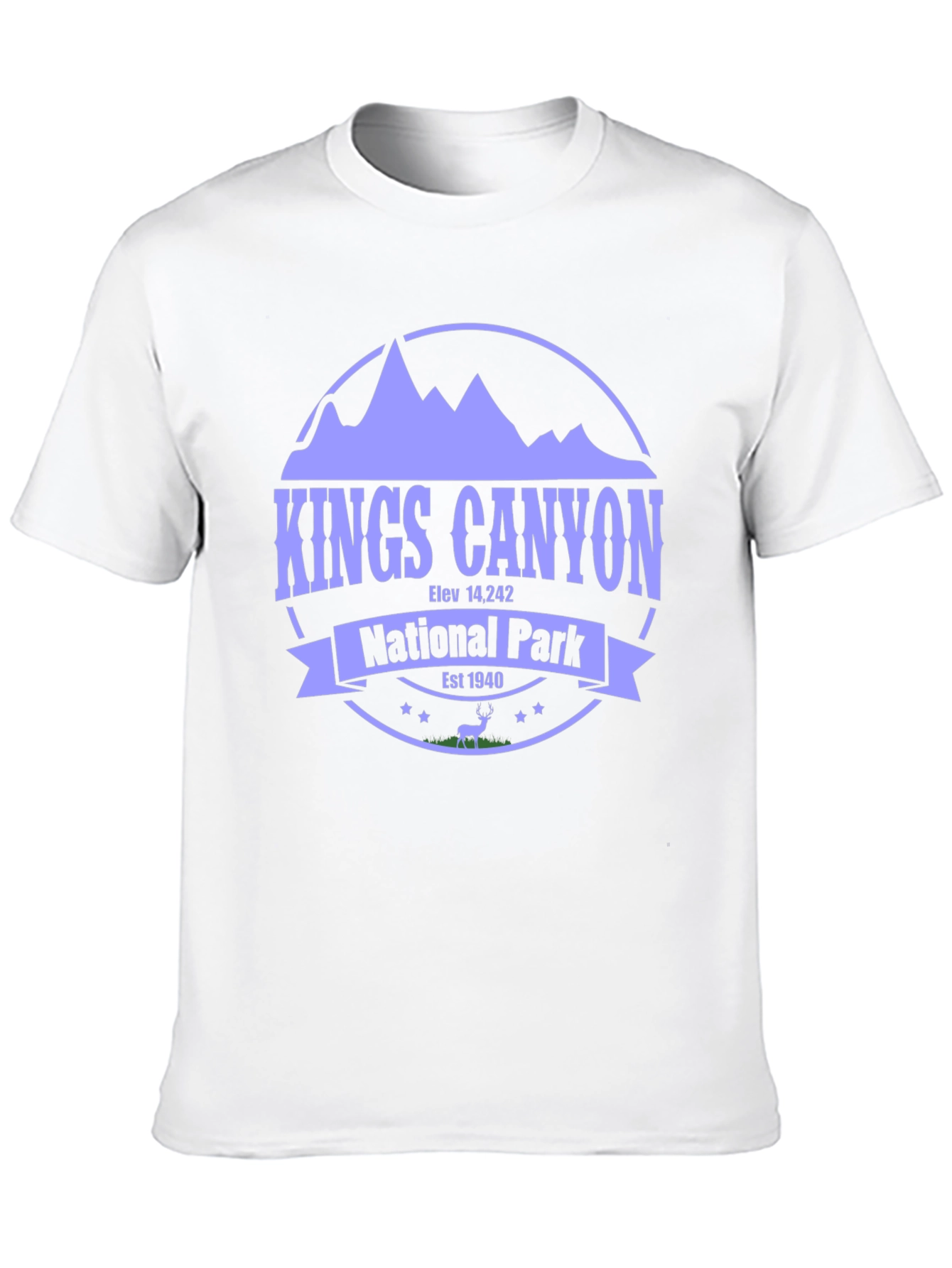 Kings Canyon National Park Black T-Shirt