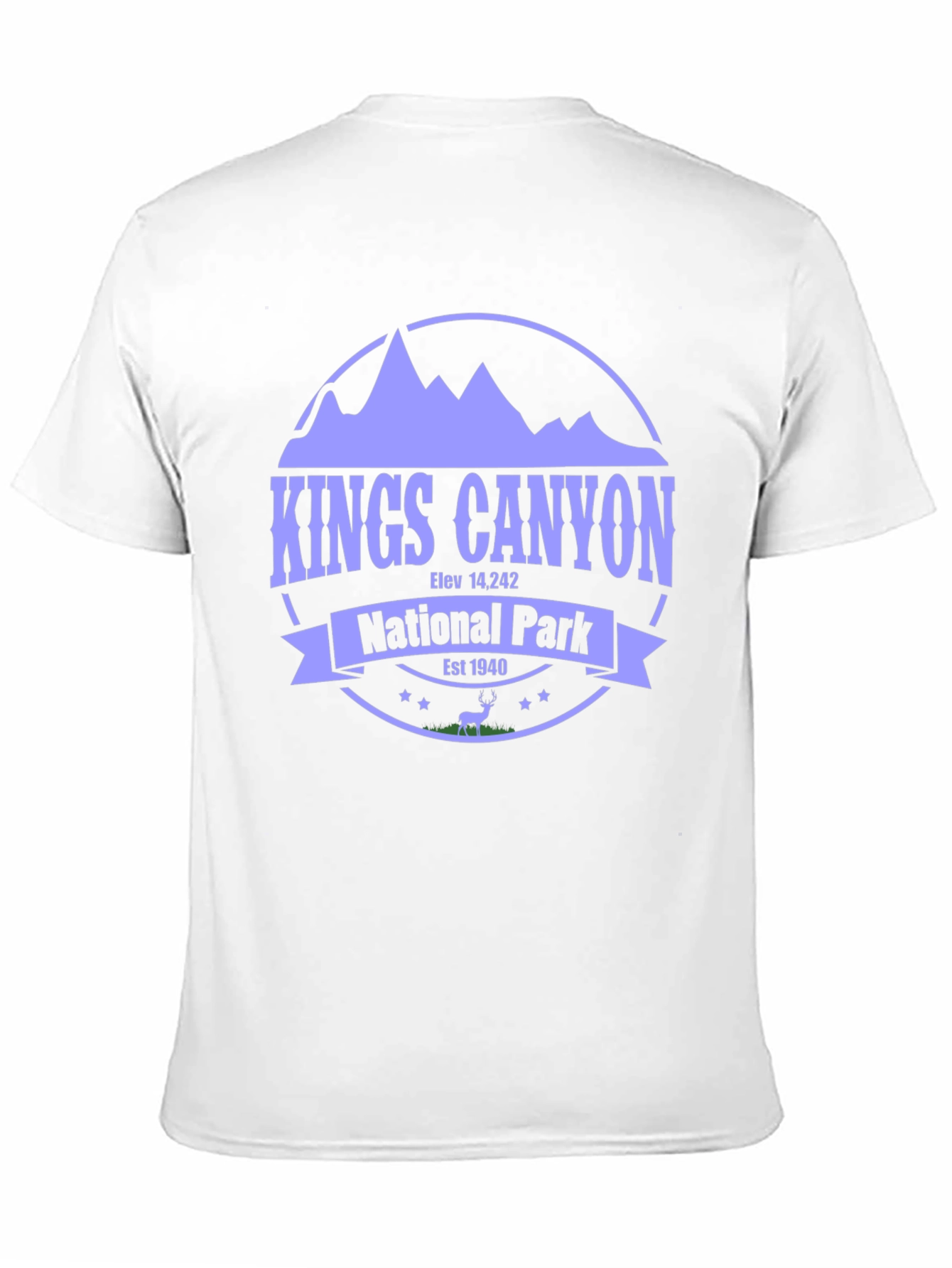 Kings Canyon National Park Black T-Shirt
