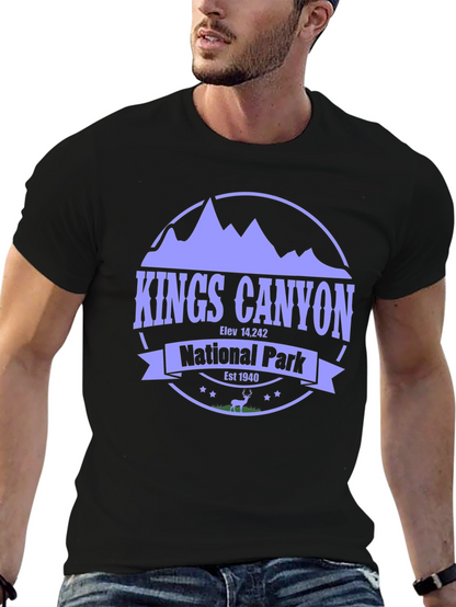 Kings Canyon National Park Black T-Shirt