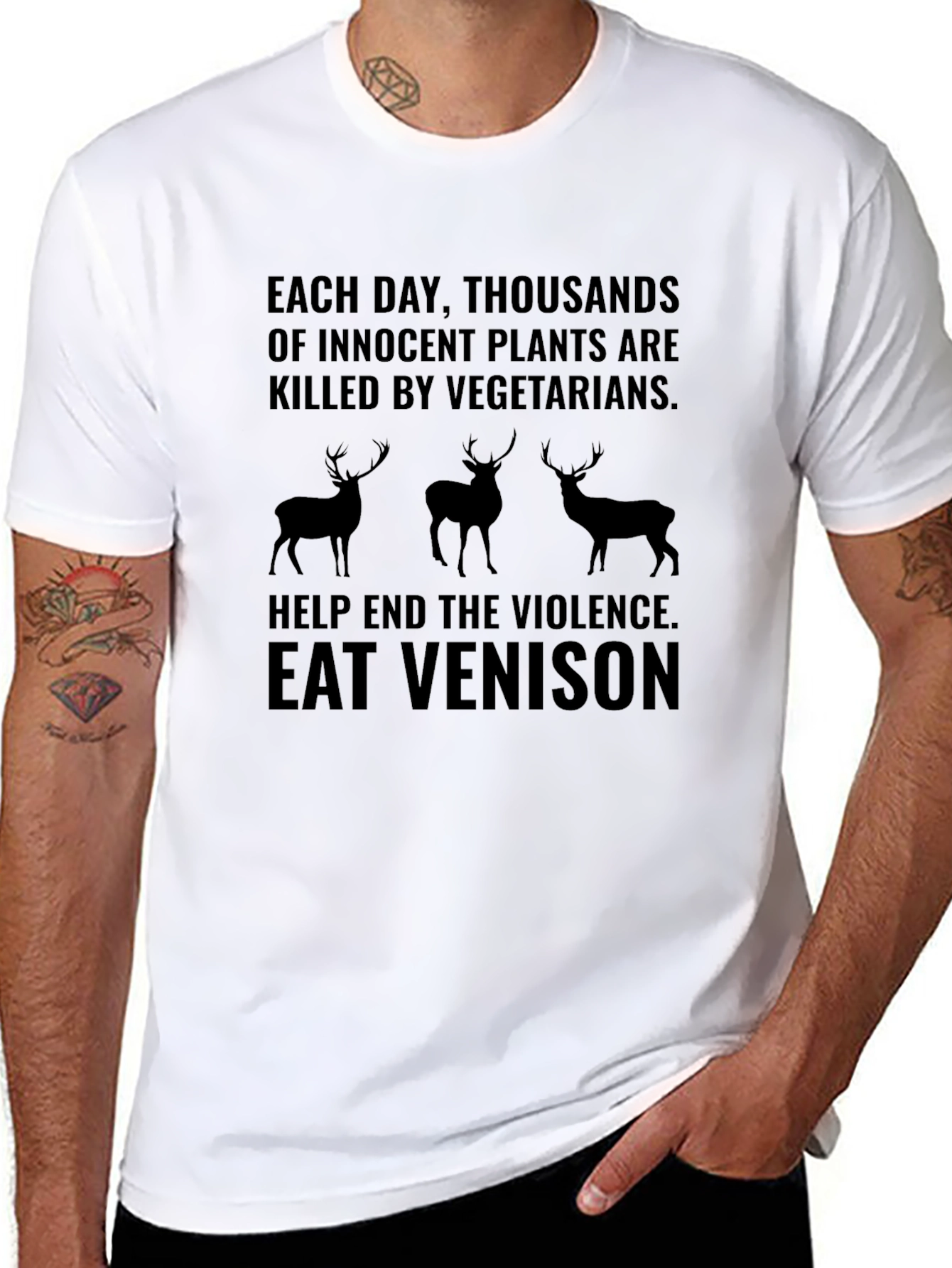 Eat Venison T-Shirt - End Plant Violence