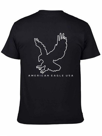 American Eagle USA Graphic Black T-Shirt