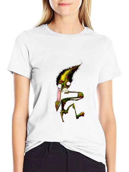 Monster Graphic T-Shirt - Black Crew Neck