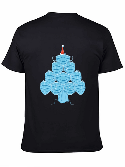Christmas Mask Tree Tee - Holiday Gift