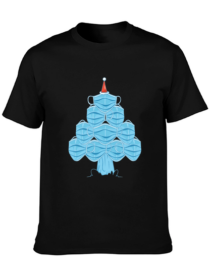 Christmas Mask Tree Tee - Holiday Gift