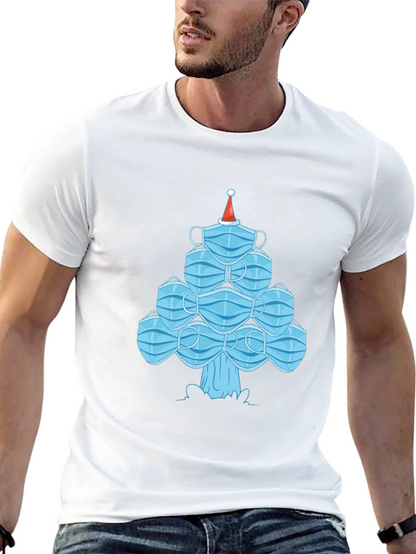 Christmas Mask Tree Tee - Holiday Gift