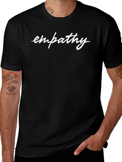 Empathy Black T-Shirt - Classic Crew Neck Tee