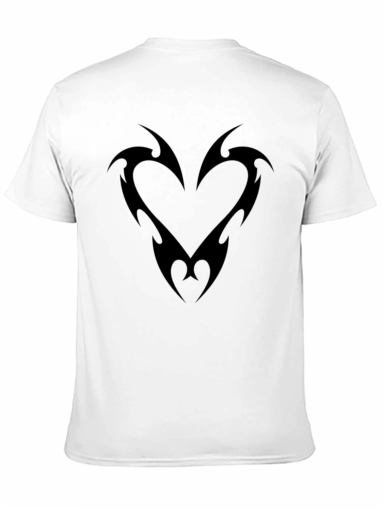 Tribal Heart Graphic Black T-Shirt