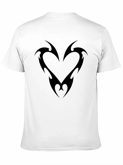 Tribal Heart Graphic Black T-Shirt