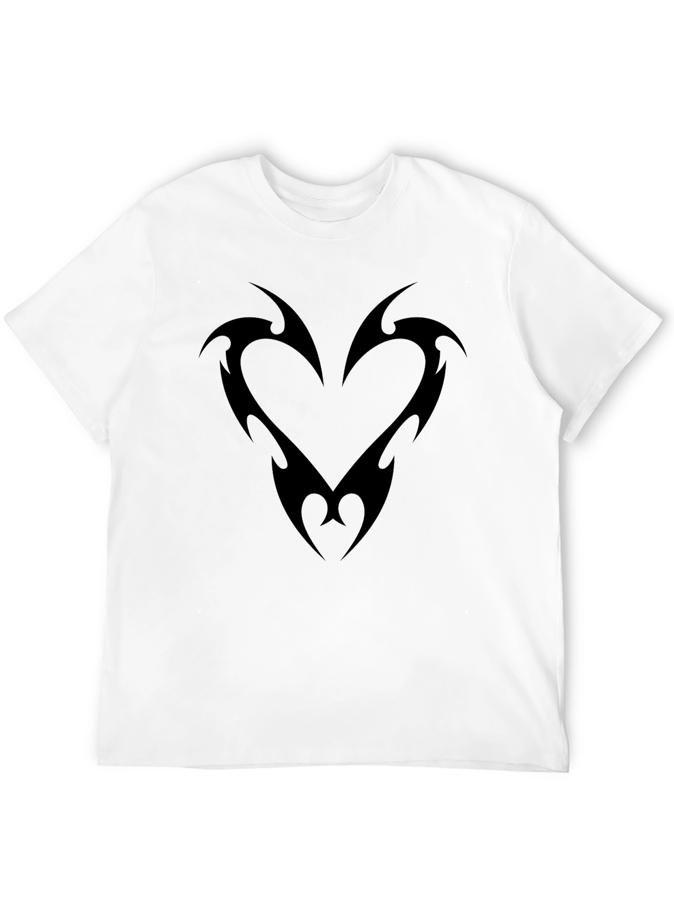 Tribal Heart Graphic Black T-Shirt