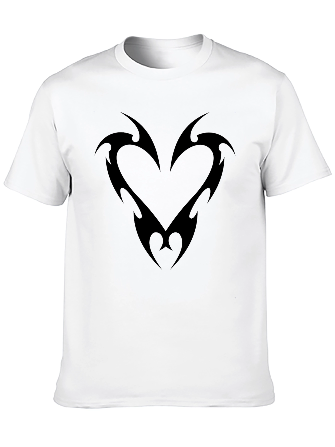 Tribal Heart Graphic Black T-Shirt