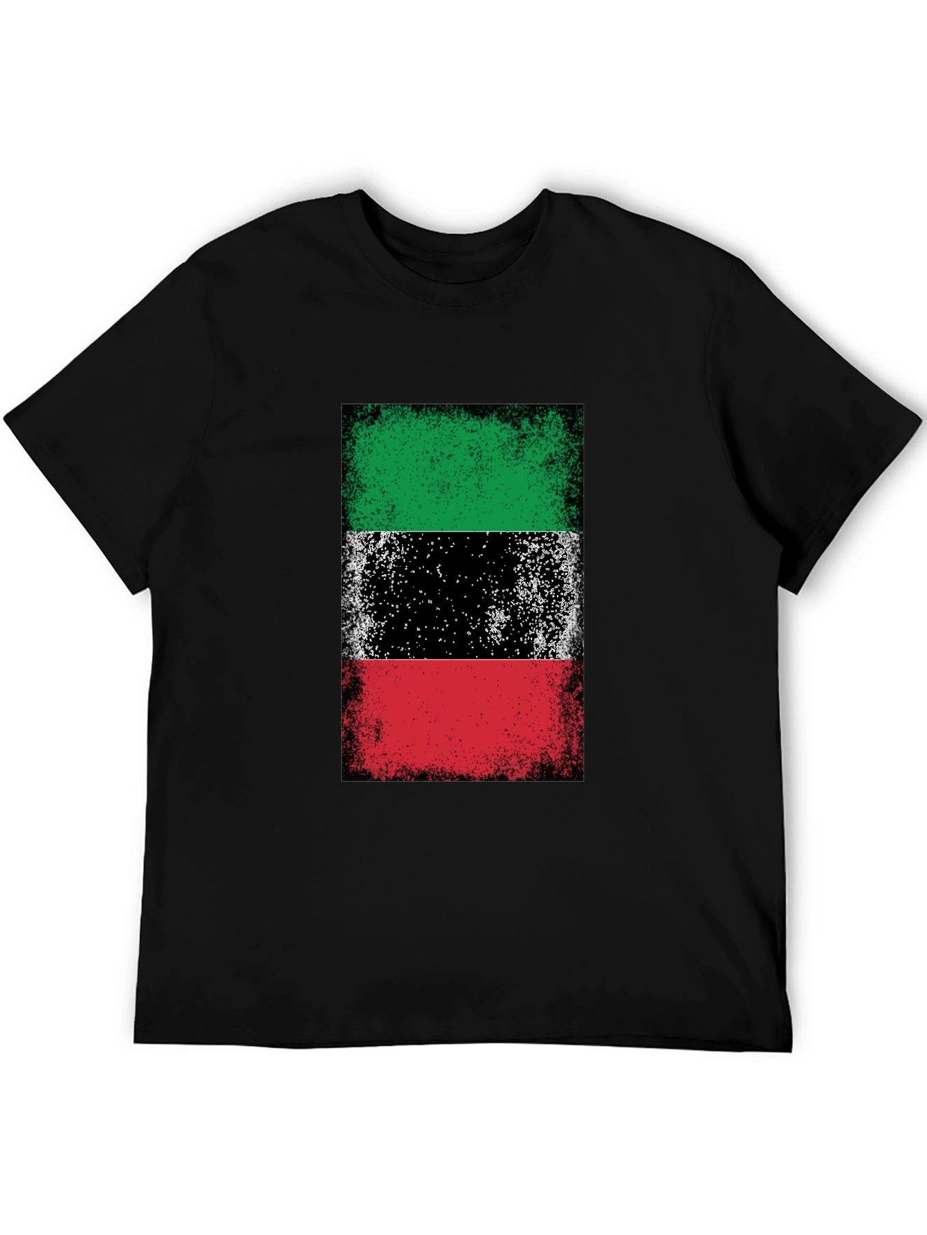 Kuwait Flag T-Shirt Grunge Style