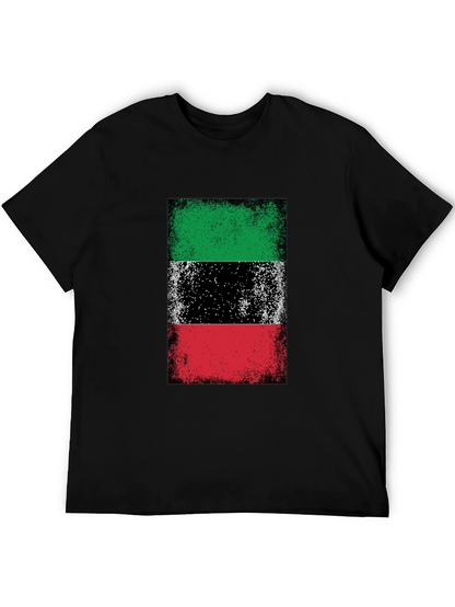 Kuwait Flag T-Shirt Grunge Style