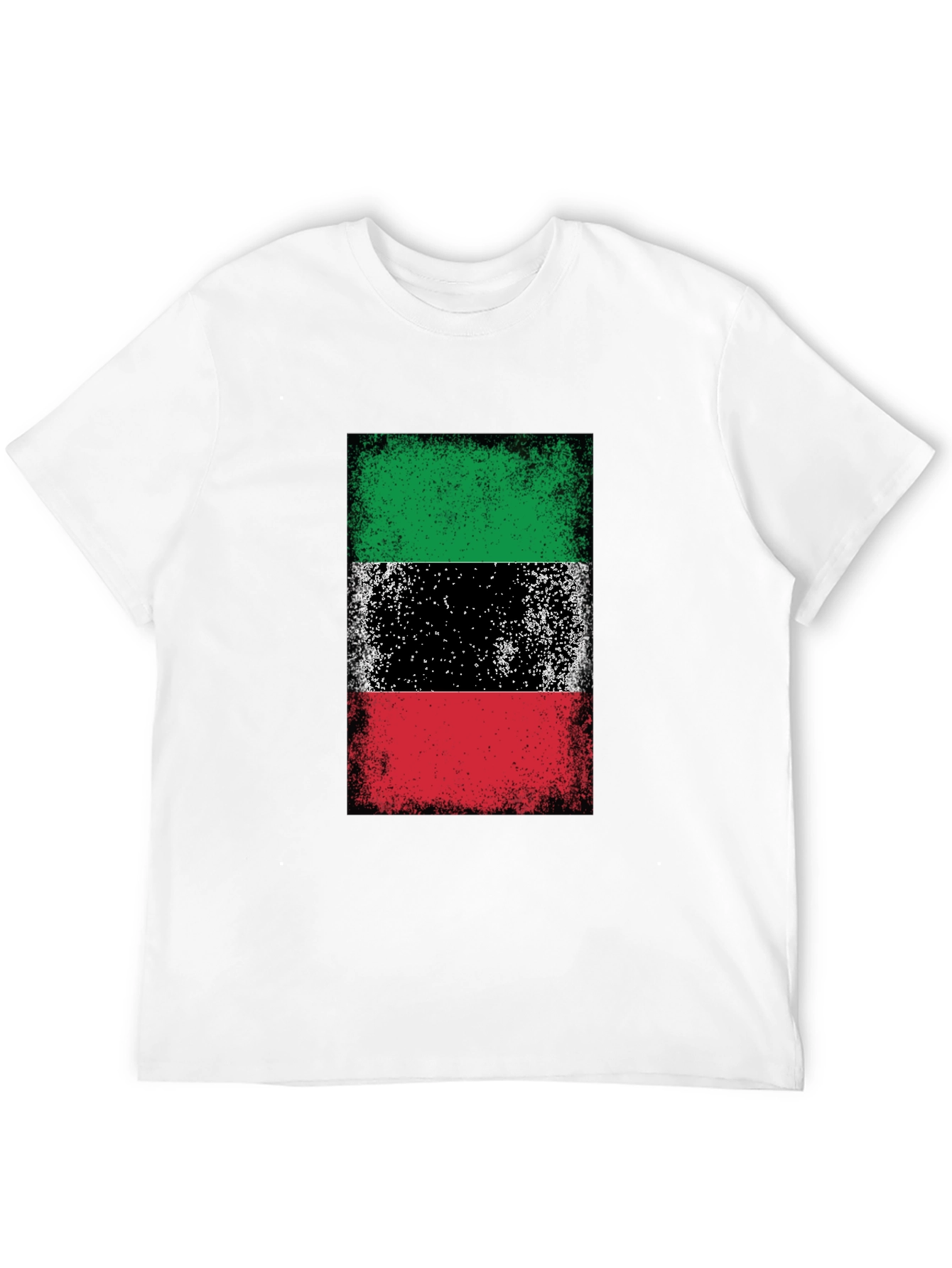 Kuwait Flag T-Shirt Grunge Style