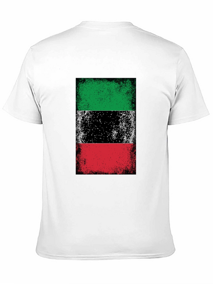 Kuwait Flag T-Shirt Grunge Style