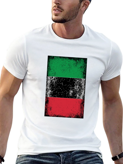 Kuwait Flag T-Shirt Grunge Style