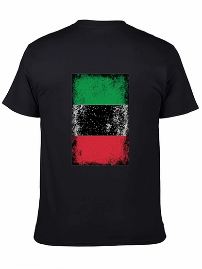 Kuwait Flag T-Shirt Grunge Style