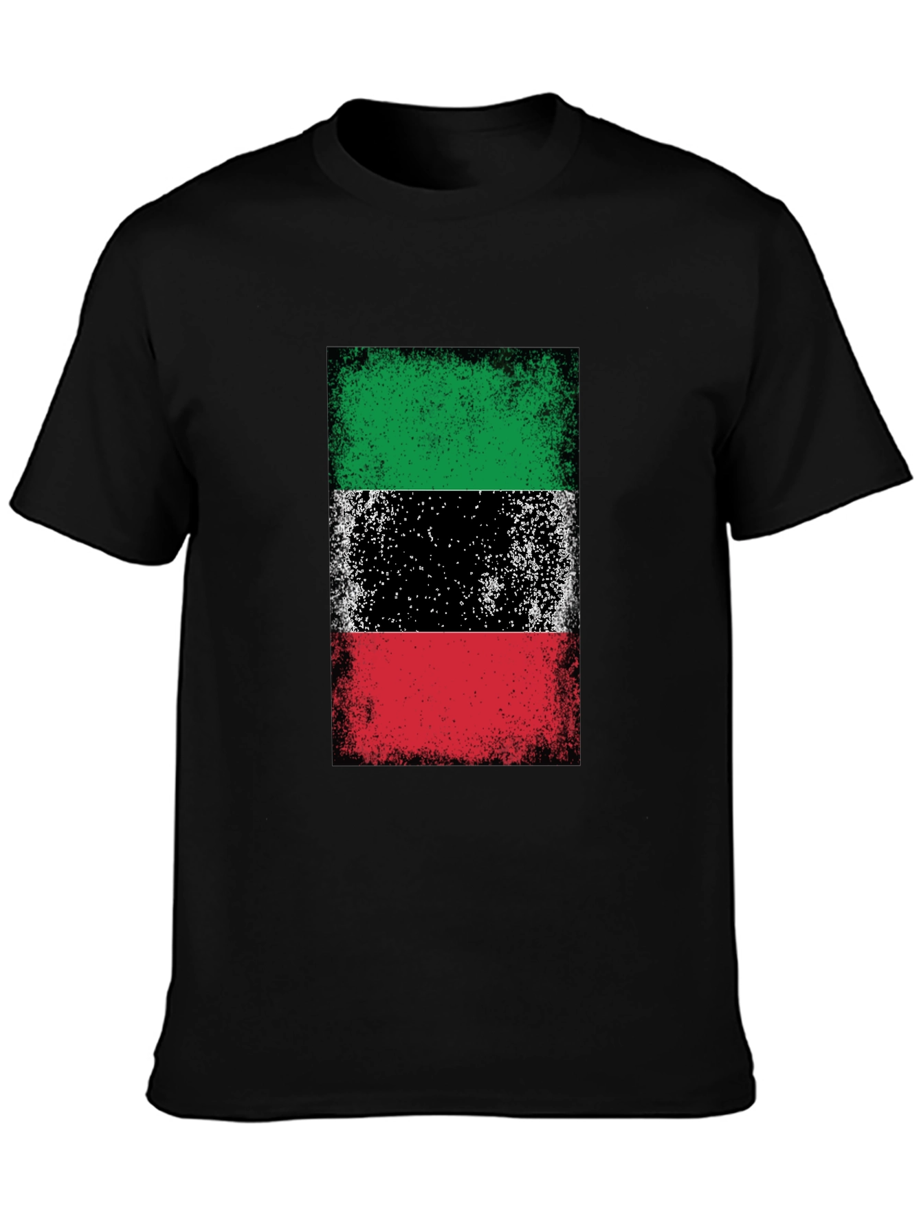 Kuwait Flag T-Shirt Grunge Style