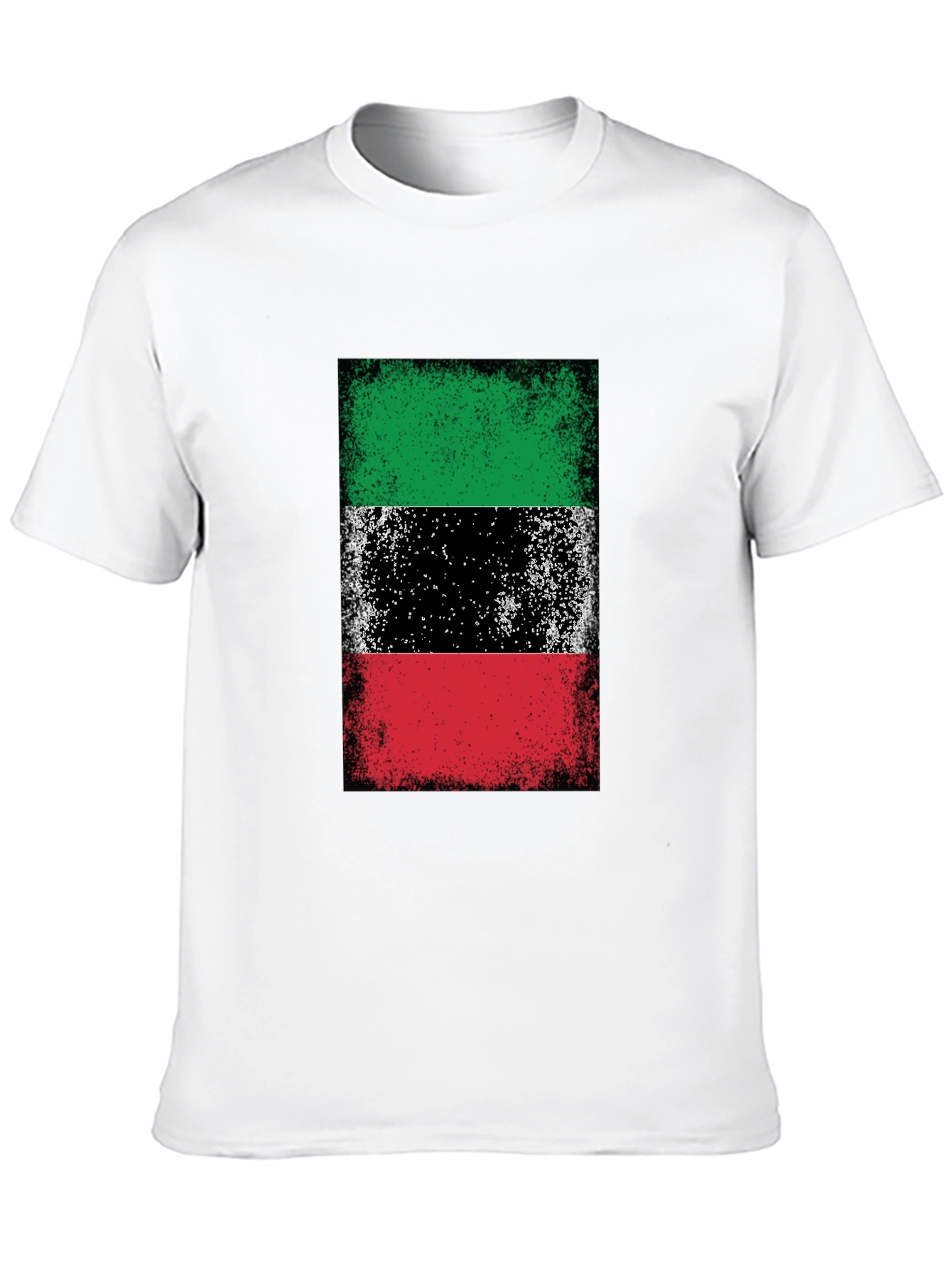 Kuwait Flag T-Shirt Grunge Style