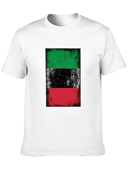Kuwait Flag T-Shirt Grunge Style
