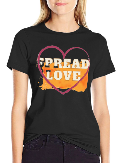 Spread Love T-Shirt - Heart Graphic Tee