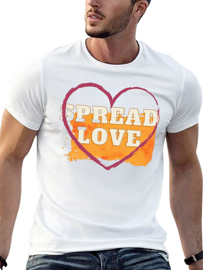 Spread Love T-Shirt - Heart Graphic Tee