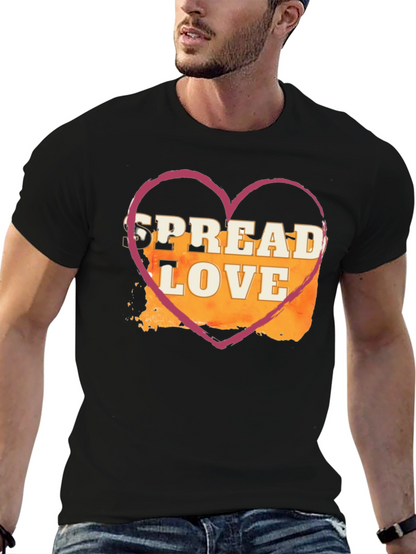 Spread Love T-Shirt - Heart Graphic Tee