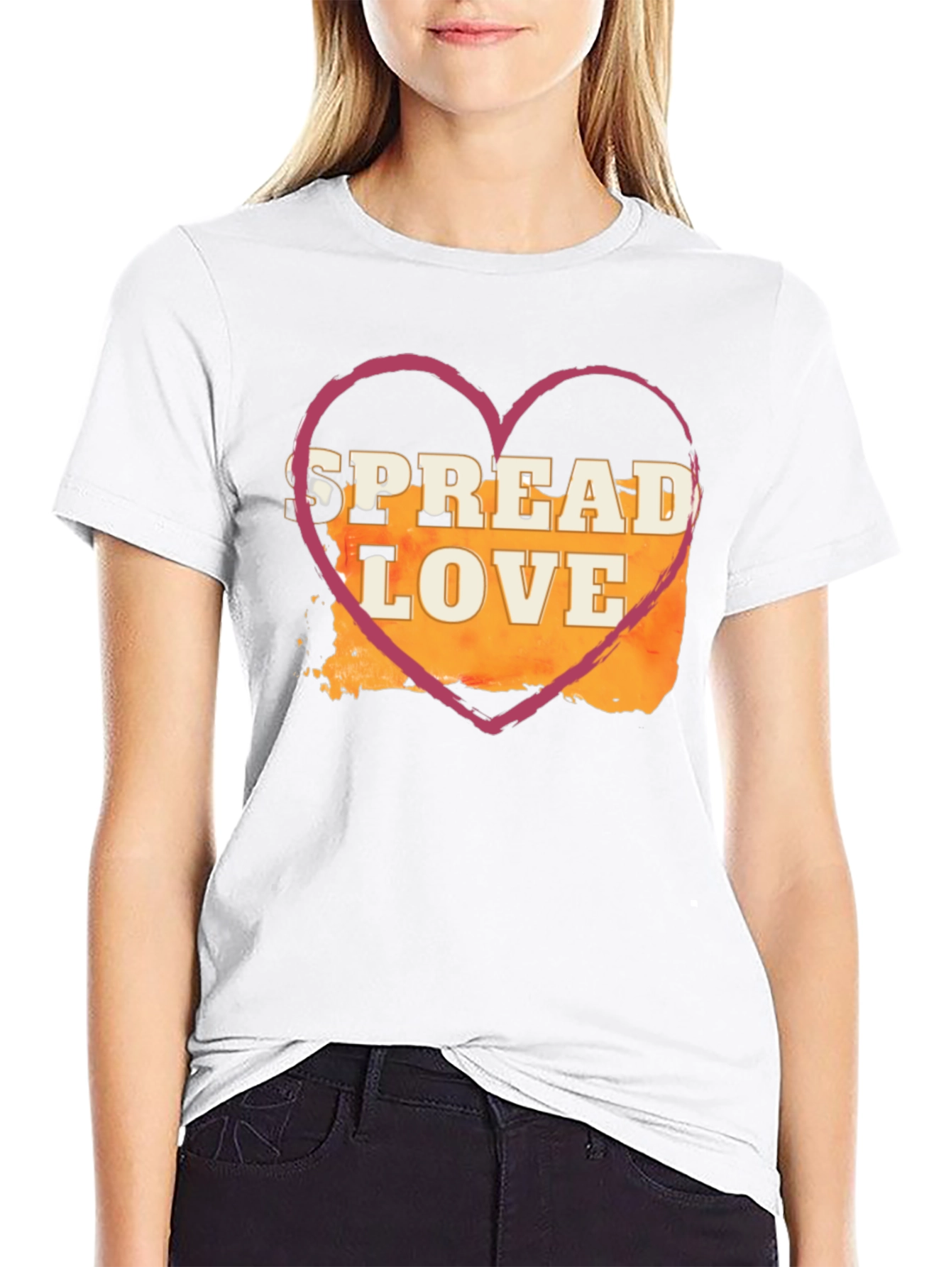 Spread Love T-Shirt - Heart Graphic Tee