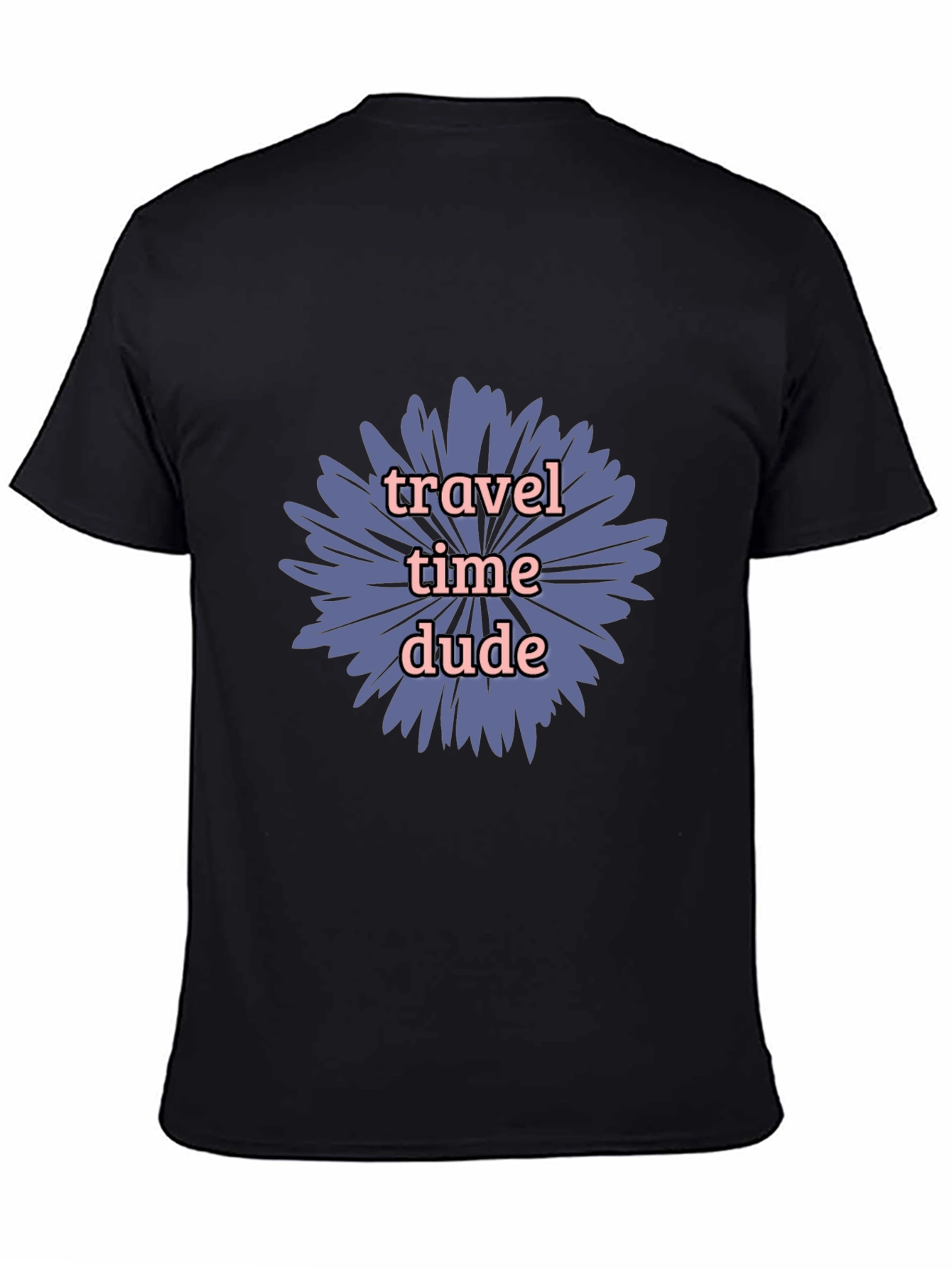 Travel Time Dude Graphic Tee - Black