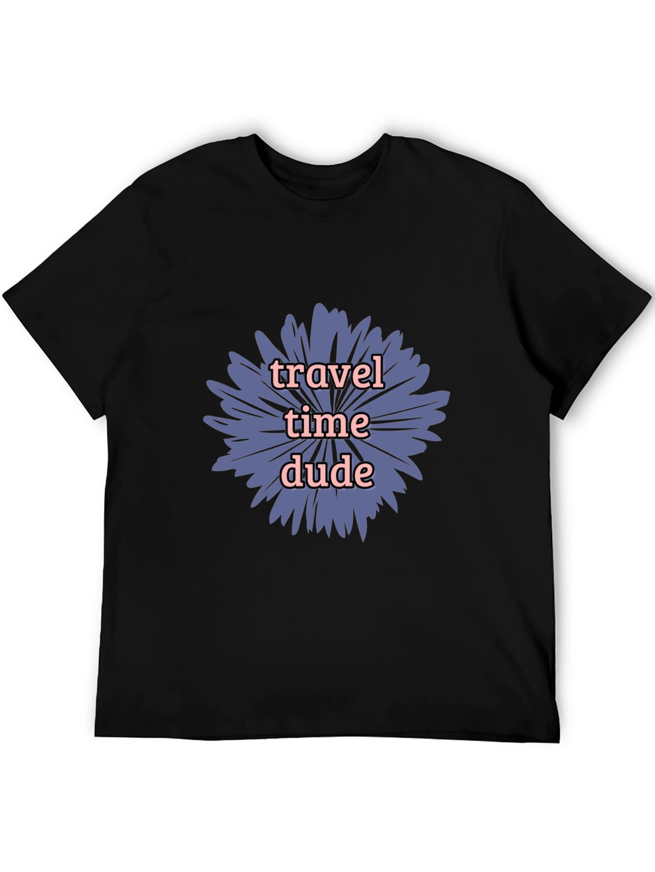 Travel Time Dude Graphic Tee - Black