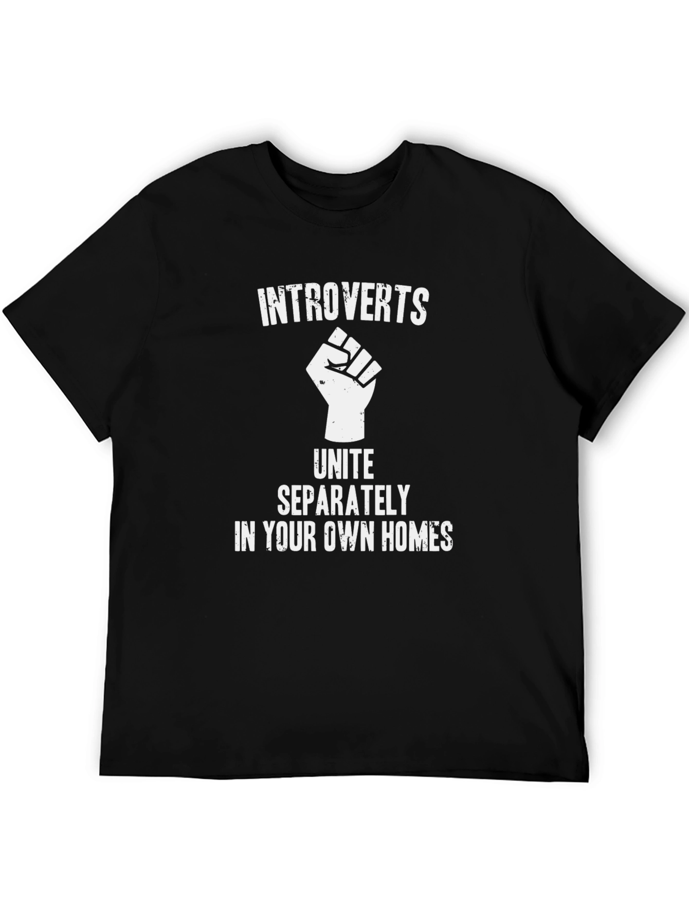 Introverts Unite Black T-Shirt