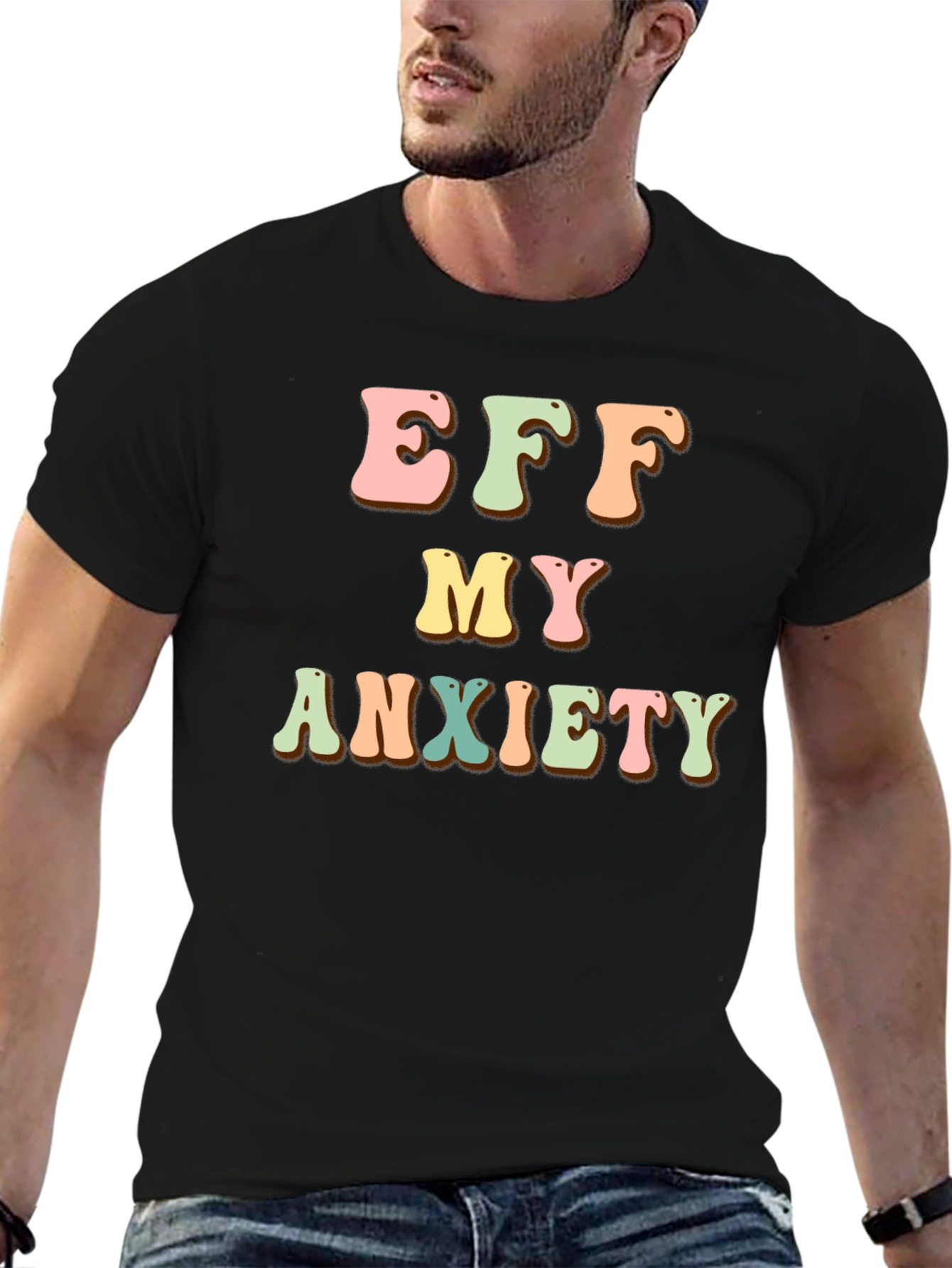 Eff My Anxiety Retro Graphic Tee