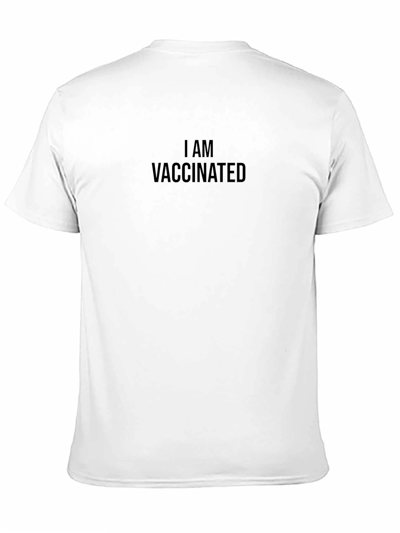 I AM VACCINATED Black Tee