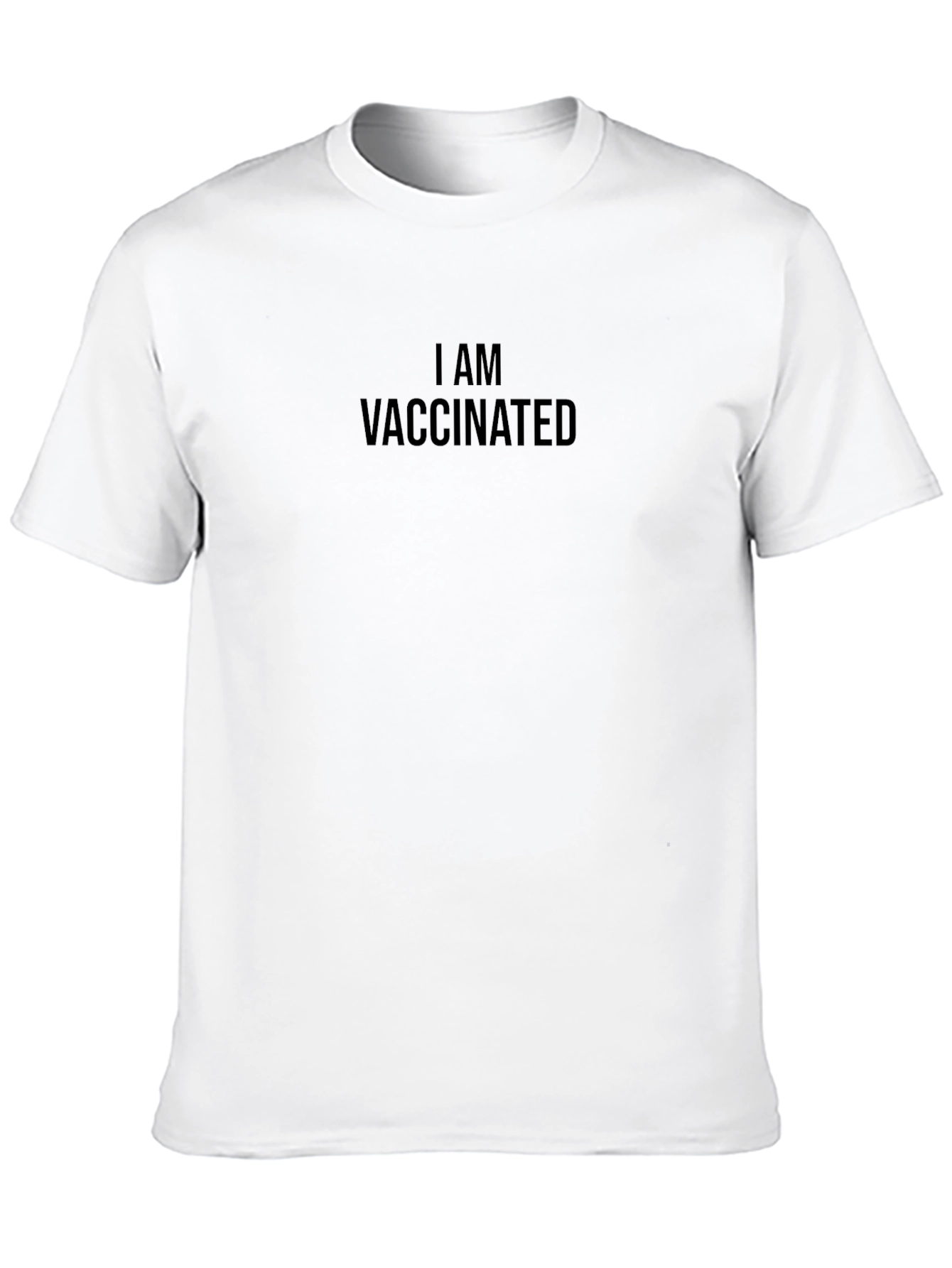 I AM VACCINATED Black Tee