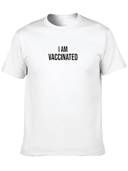 I AM VACCINATED Black Tee