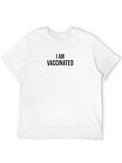 I AM VACCINATED Black Tee