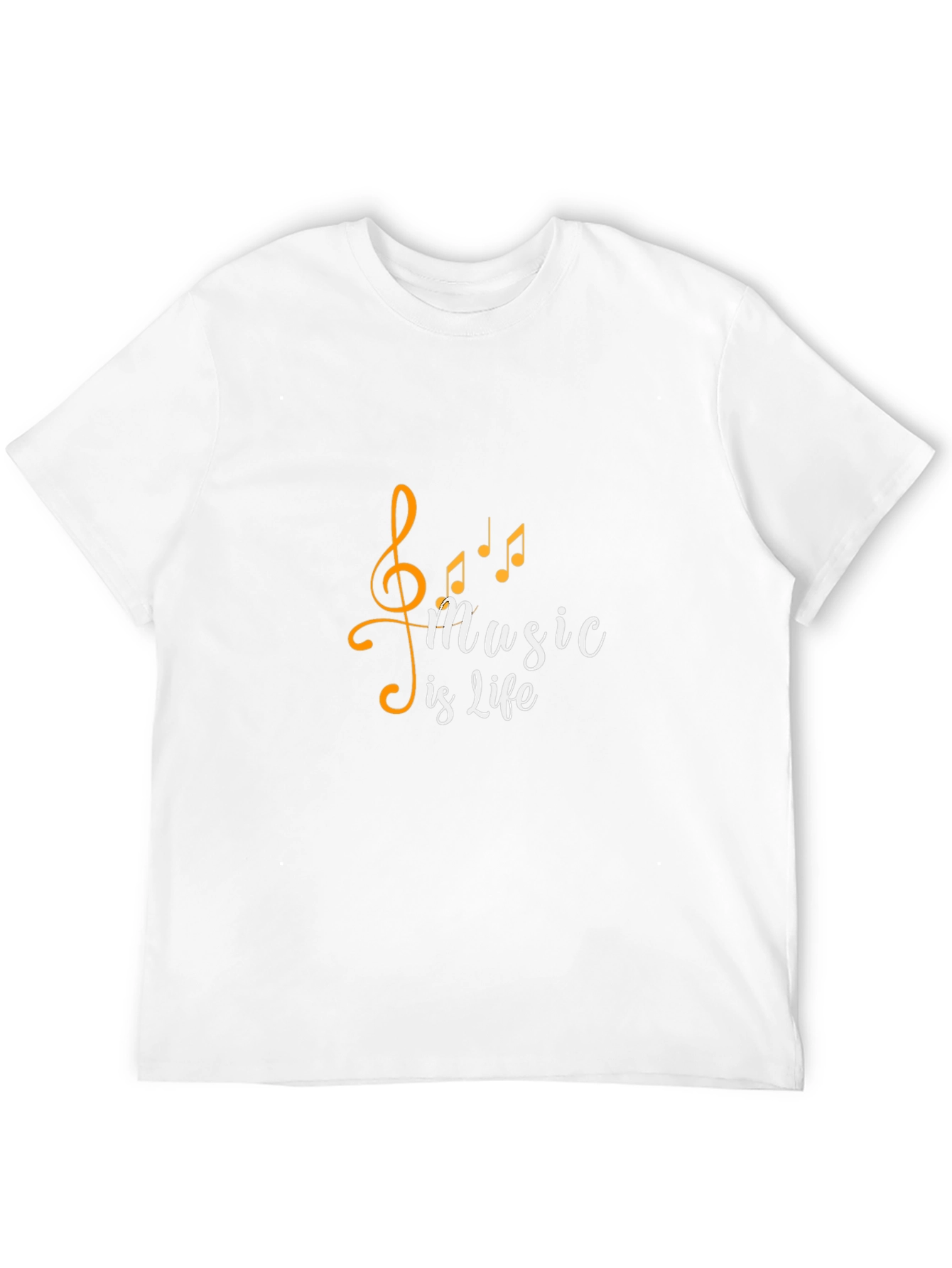 Music is Life T-Shirt - Stylish Black Tee