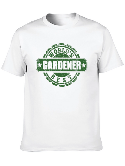 Worlds Best Gardener T-Shirt - Funny Gardening Tee