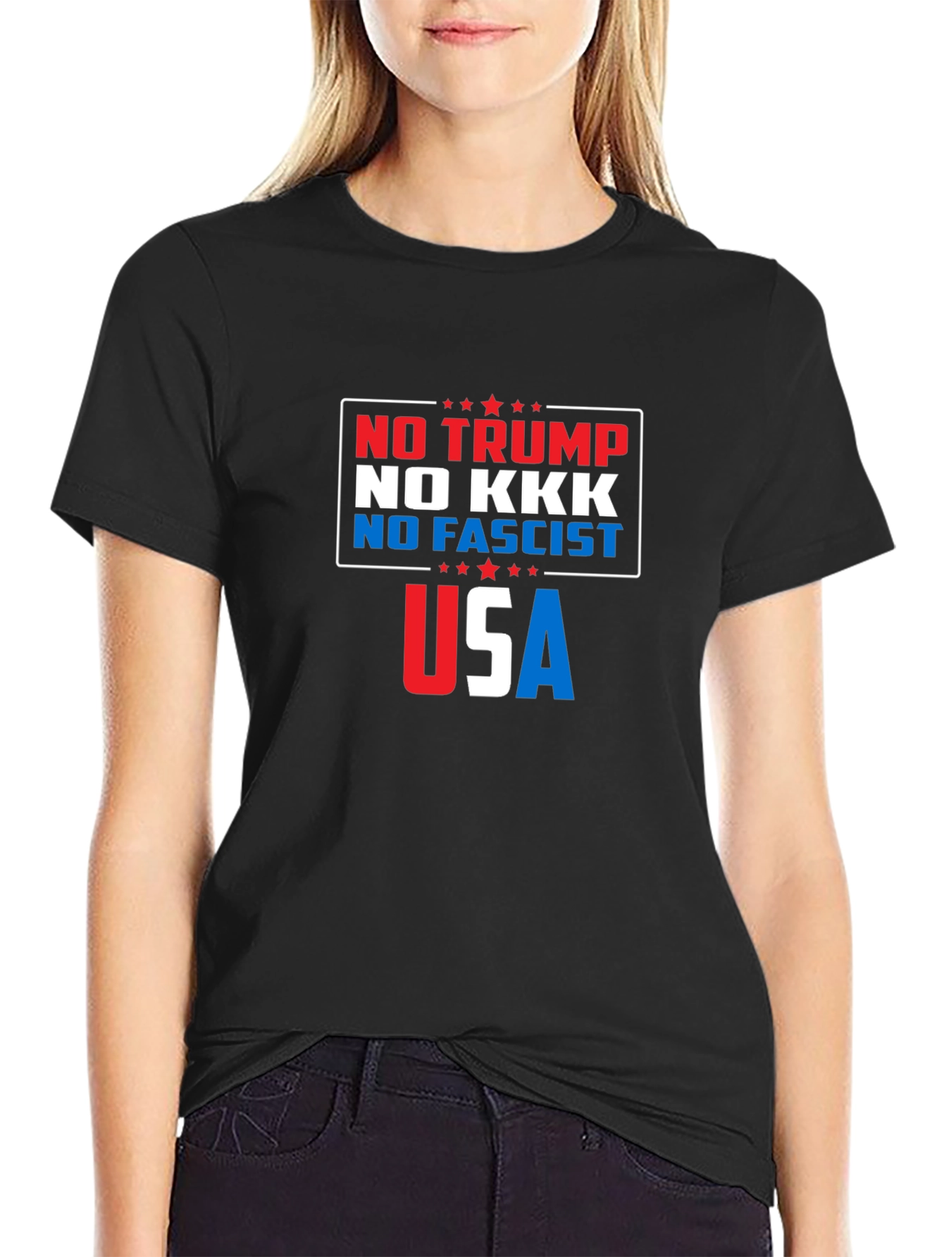 No Trump No KKK No Fascist USA T-Shirt