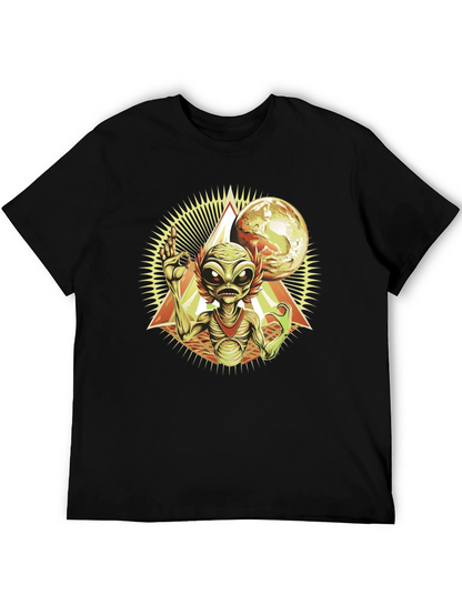 Alien Graphic T-Shirt - Space Invasion Design