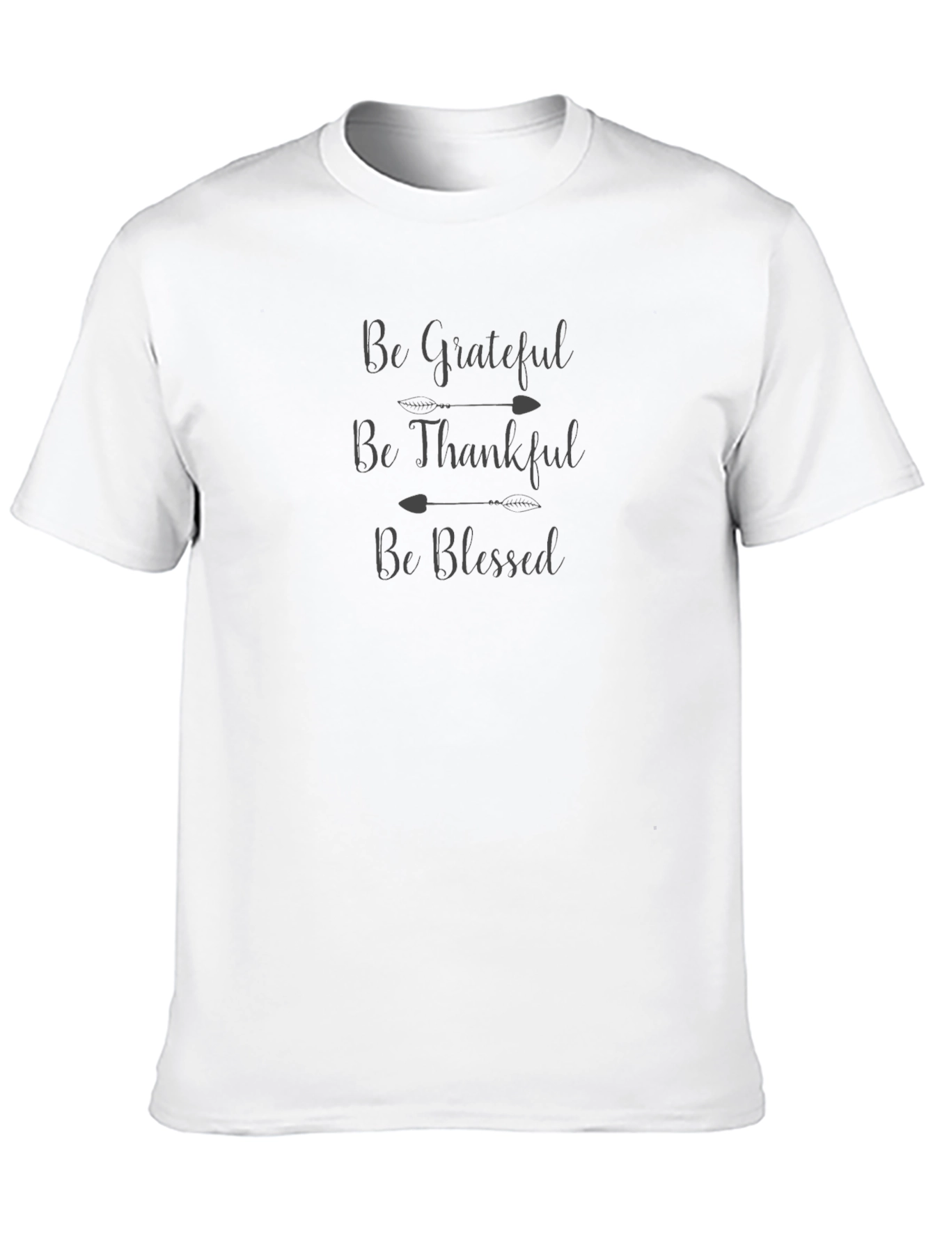 Be Grateful Graphic Tee - Black