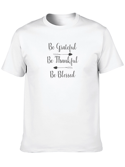 Be Grateful Graphic Tee - Black